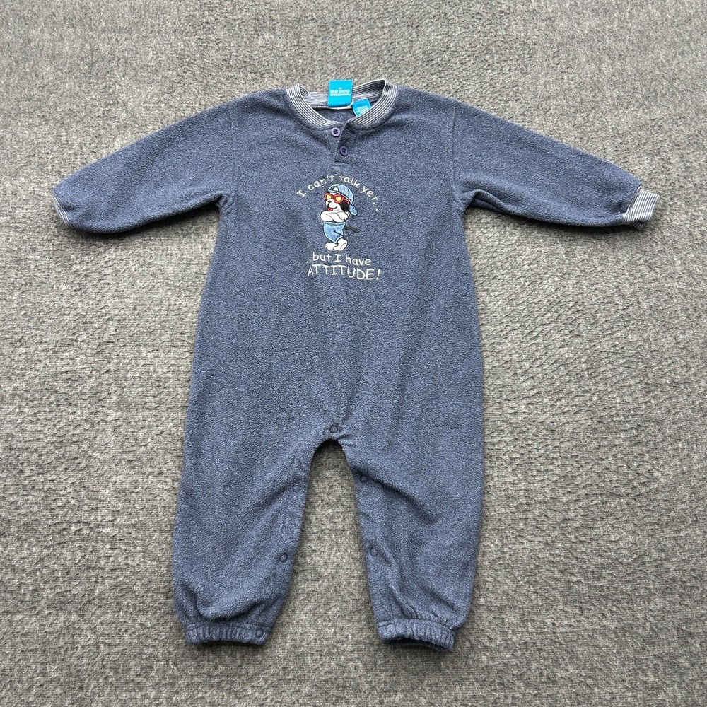Little Big Dogs Vintage Baby Jumpsuit Romper Kids One Piece 2T/3T Attitude 90s